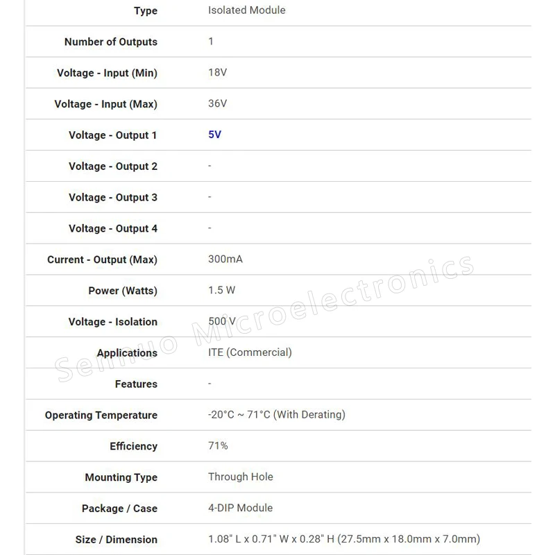 1 шт. новый ZUS1R52405 преобразователь постоянного тока 5 В Вт изолированный модуль