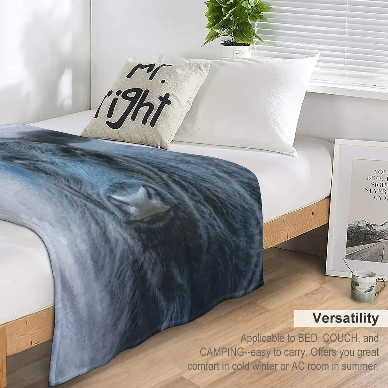 Черное одеяло Aberdeen Angus One движущиеся утяжеленные туристические пушистые одеяла