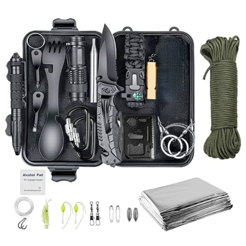 

Outdoor Survival First Aid Kit Camping survival equipment fishing hiking trips Survival gear Multifunctional safety survival kit