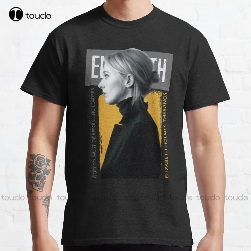 

Elizabeth Holmes Theranos Classic T-Shirt Graphic Tees Custom Aldult Teen Unisex Digital Printing Tee Shirt Fashion Funny New