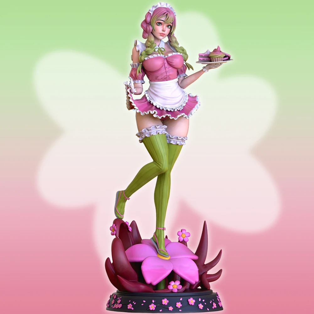 Фигурка Kanroji Mitsuri 1:24 миниатюрная фигурка набор моделей из смолы Неокрашенная