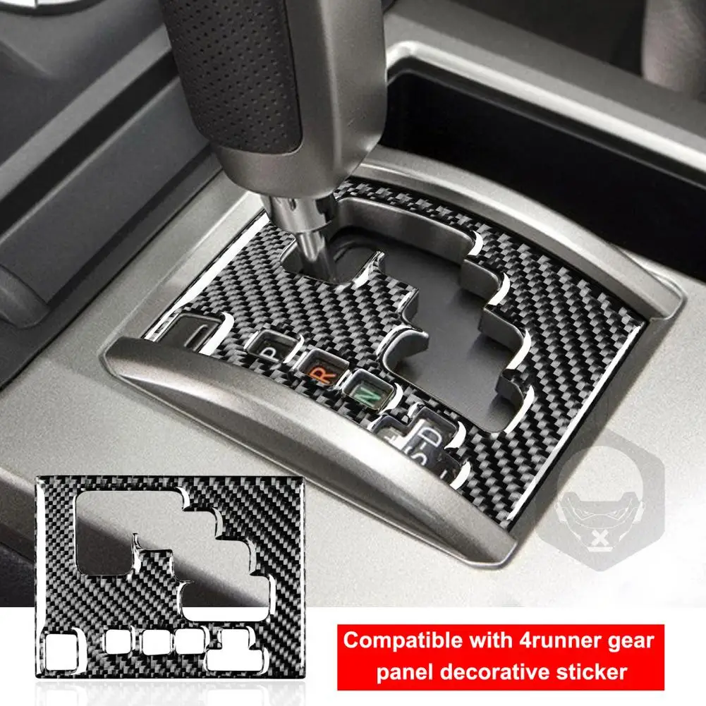 

Exquisite Panel Decal Sturdy Heat-resistant Lightweight Gear Shift Panel Trim Sticker Panel Trim Cover Self-adhesive