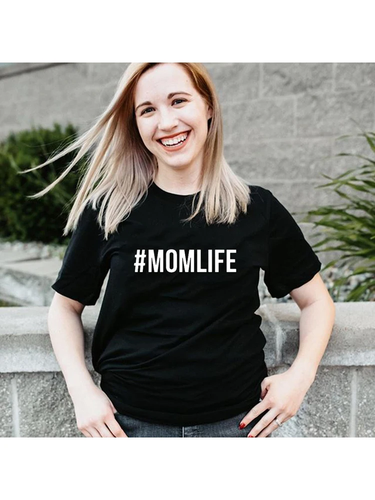

Mom Life Letter Print Summer Fashion Women T Shirts Mother Gift Harajuku Short Sleeve Casual Tops Tees Tumblr Camisetas Mujer