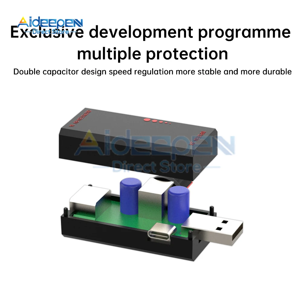 Регулятор вентилятора USB-регулятор скорости ветра 5 в постоянного тока Type-C