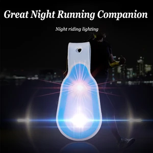 Imported Outdoor Running Multifunctional Warning Light Night Running Light Hands-free LED Flashlight Clip On 
