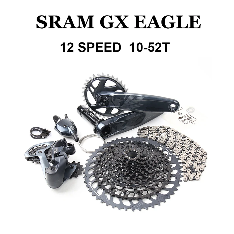 

2021 SRAM GX EAGLE 1X12 Speed Bicycle Groupset Kit DUB Crankset Derailleur Shifter Trigger Cassette 10-52T XD Freewheel Chain
