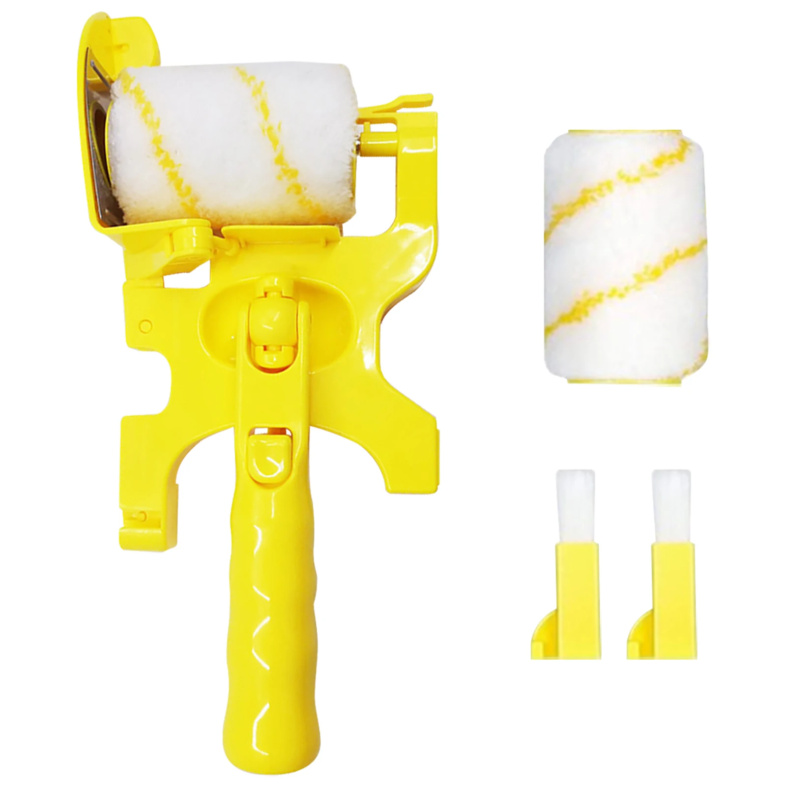 

5pcs Tool Door Portable Home Paint Edger Roller Set Ergonomic Replacement Clean Cut Window Wall Ceiling DIY With Brush