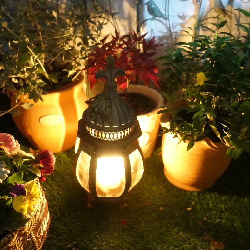 

Vintage Metal Candle Holders Glass Outdoor Table Design Candlestick Home Accessories Modern Porta Velas Wedding Decoration