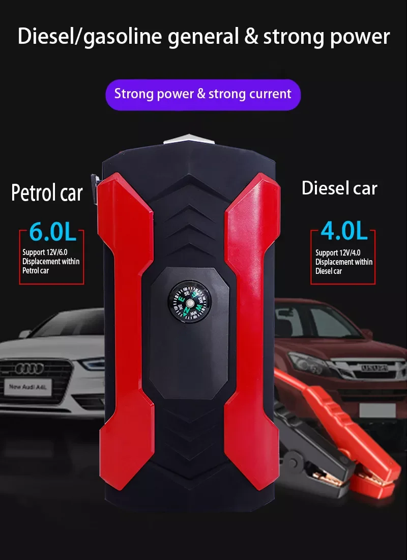 

NEW2023 Car Jump Starter Starting Device Battery Power Bank 160000mAh Jumpstarter Auto Buster Emergency Booster Car Charger Jump