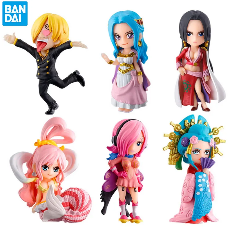 

Bandai Original ONE PIECE Devil Nut 5th Naval Battle Anime Boa·Hancock Action Figure Q Version Model Toys For Children's Gifts