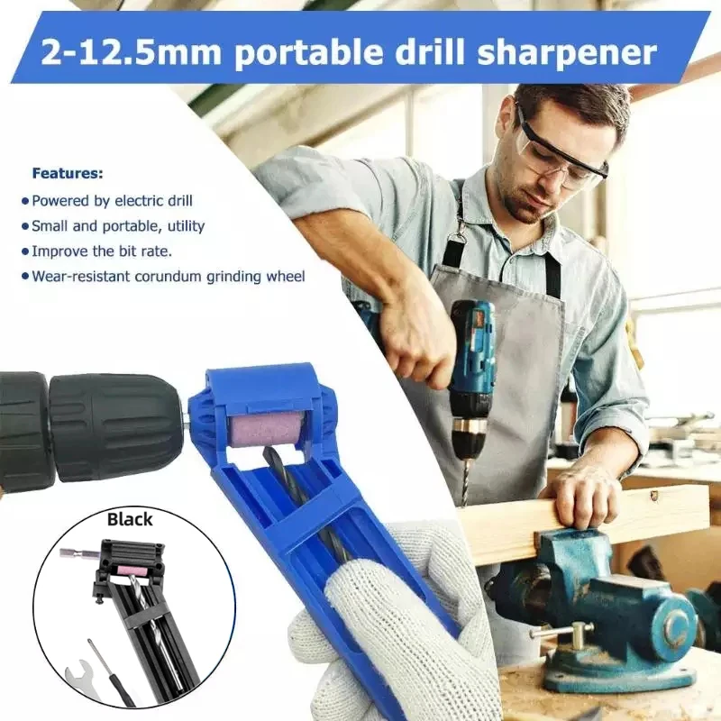 

Drill Sharpener Straight Shank Twist Drill Grinder Hand Electric Drill Modified Grinder Portable Drill Bit Sharpening Tools