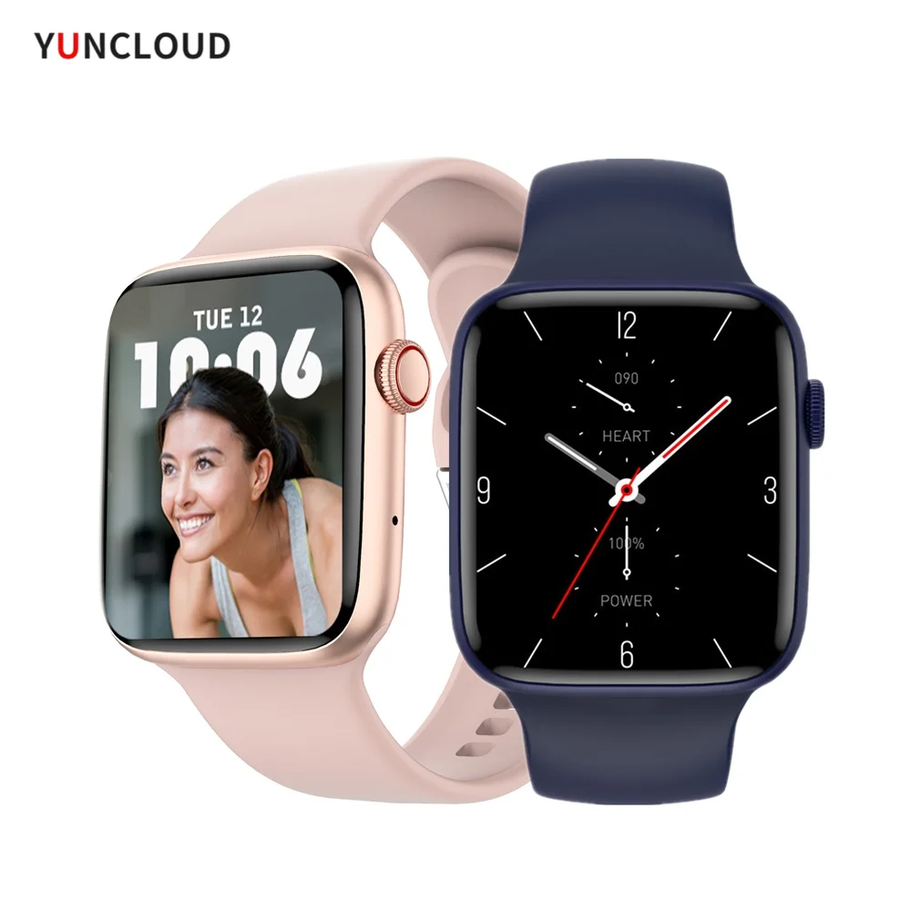 

New DT7+ Smart Watch Series 7 Two Buttons NFC GPS Tracker Bluetooth Call Men Women 45mm Smartwatch 2022 for IOS Android
