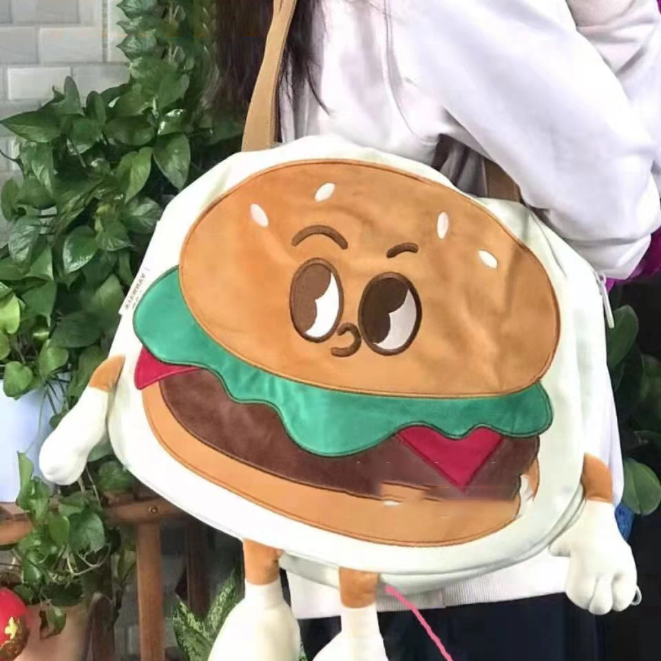 

Women's Shopping Bags Canvas Commuter Shopper Vest Bag Cotton Cloth hamburger Handbags Tote Bag