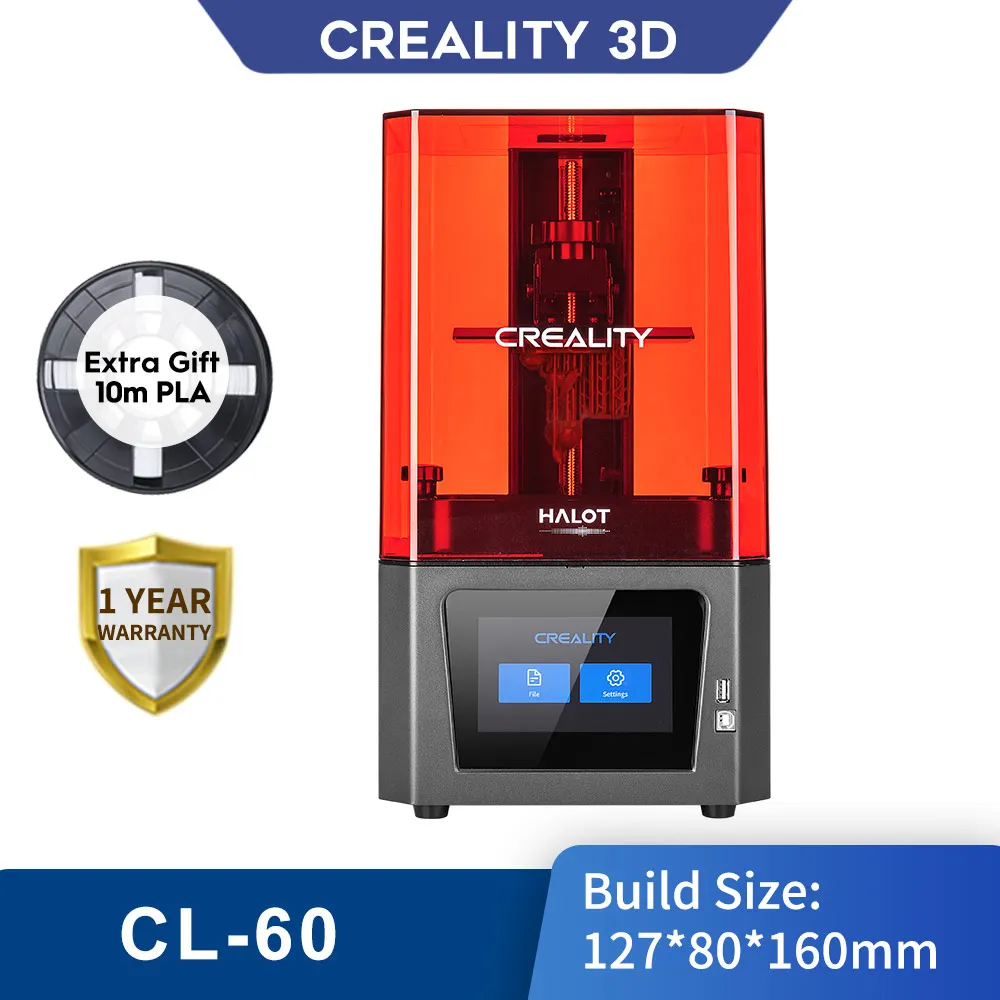 

CREALITY 3D Printer HALOT ONE CL-60 Resin UV Resin 3D Printer LCD Photocuring Ball Linear Rails Air Filtration System