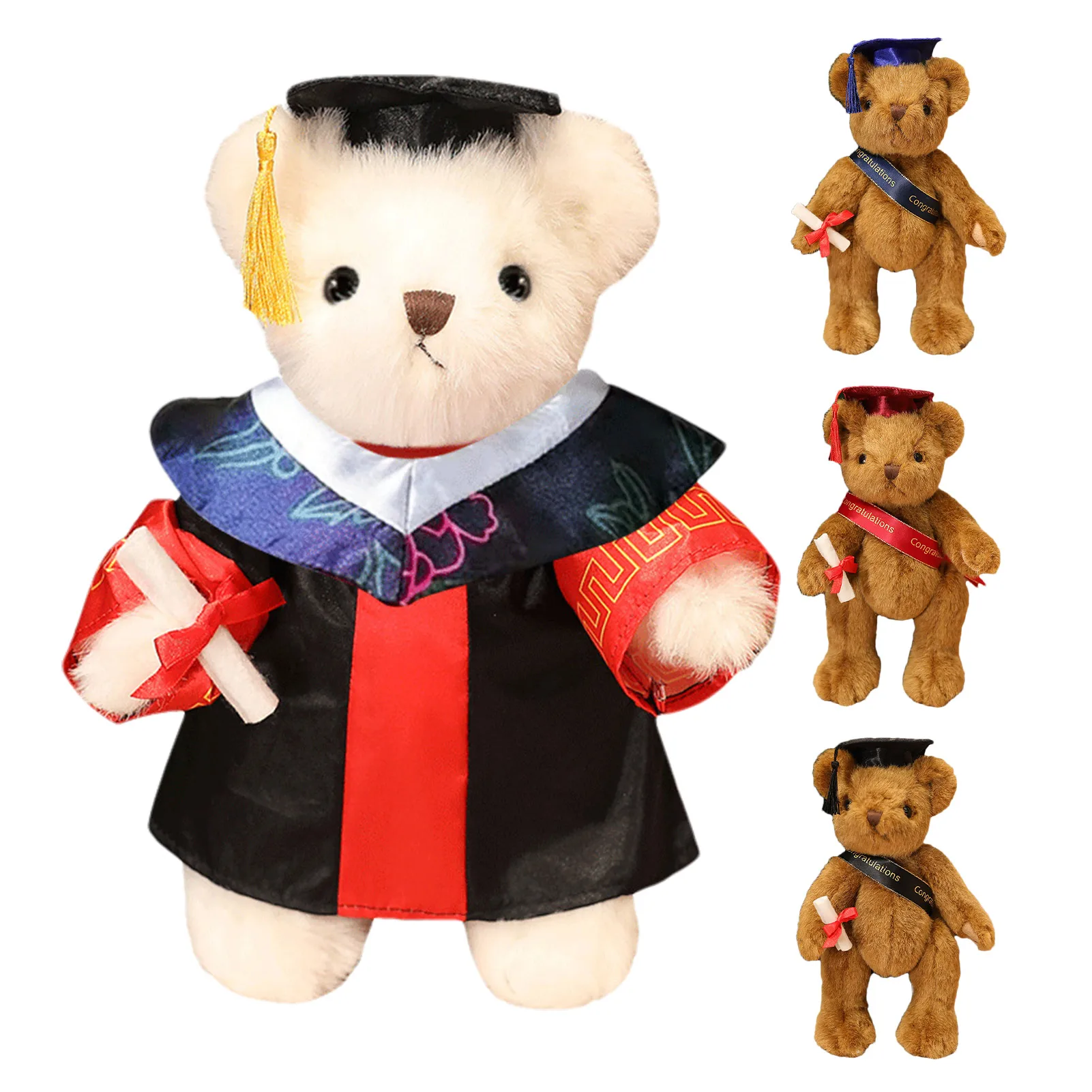 

Graduation Bear Plush Dr. Bear Gift 2022 Plush Bear With Cap Graduation Gift Box Set For Elementary Middle High School Universit