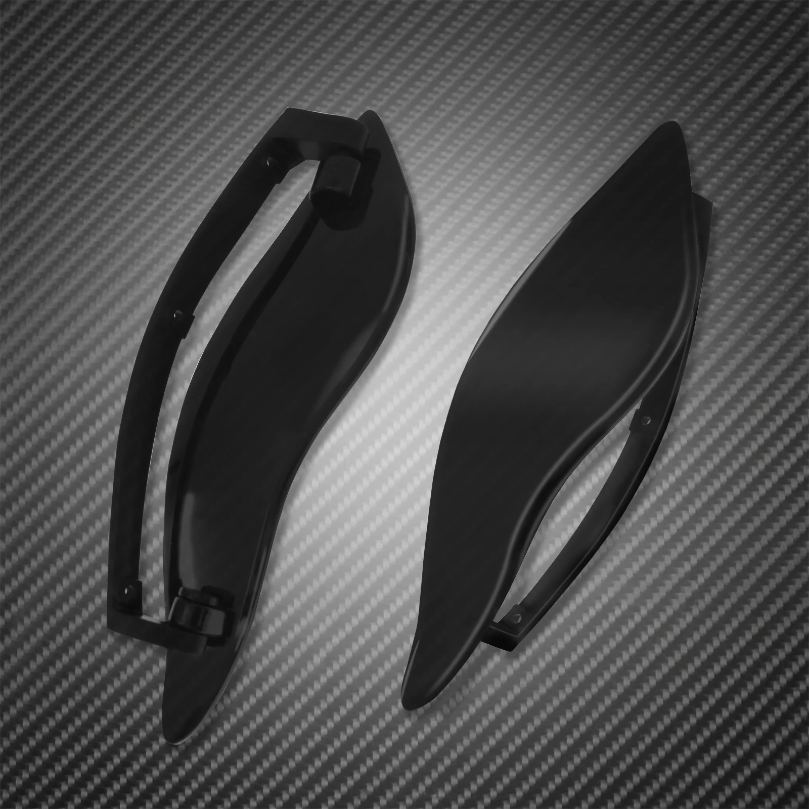 Мотоцикл черный/Дым Регулируемый Лобовое стекло боковое крыло лобовое дефлектор