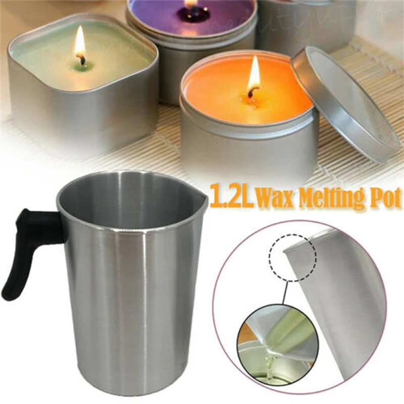 

1.2L Wax Melting Pot Pouring Pitcher Jug for Candle Soap Making Hand Tools or Home DIY Wax Melting Pot