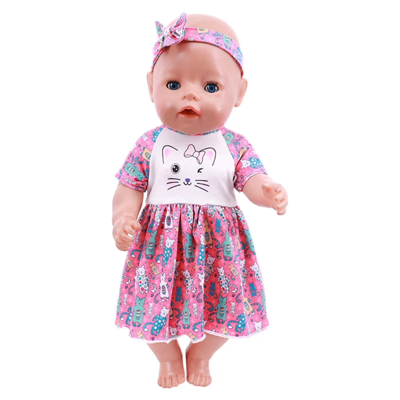 Pink Reborn Doll Clothes Shoes Suitcase Accessories FitS 18 Inch American&43Cm Baby Born New Doll Our Generation Girl`s Toy Gift images - 6