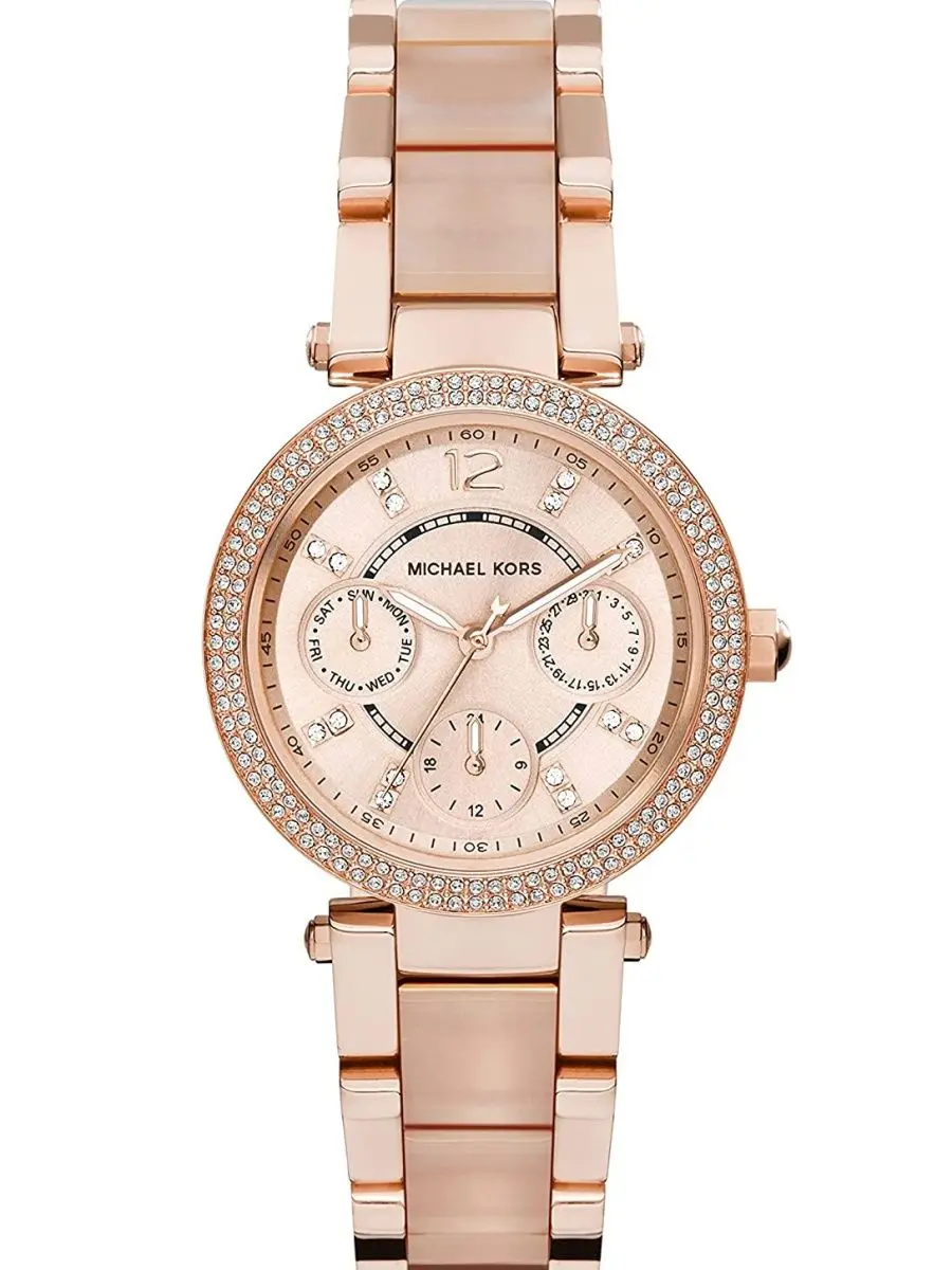 Фото Часы женские наручные Michael Kors Parker Mini оригинальные в подарочной упаковке кварцевый механизм MK6110 №1