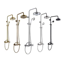 shower system set bathroom in wall mounted stainless steel tap bathroom taps brass kits rain rainfall showerset mixer faucet set