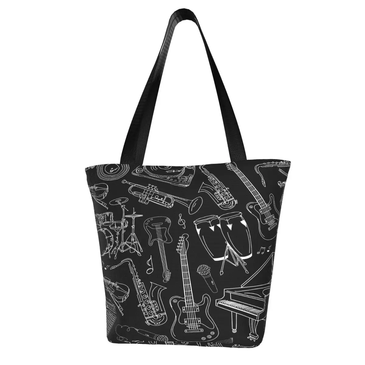 

Сумка с музыкальным рисунком для женщин 2022, сумка через плечо, повседневная женская сумка-тоут