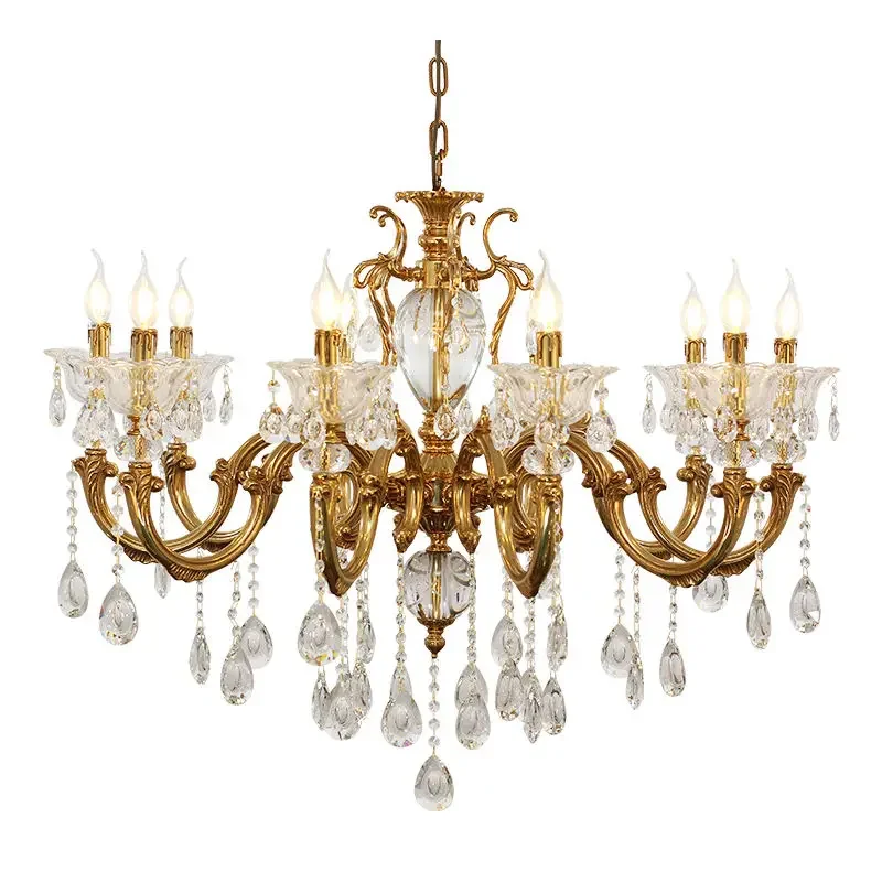 Европейские антикварные хрустальные потолочные светильники Необычные