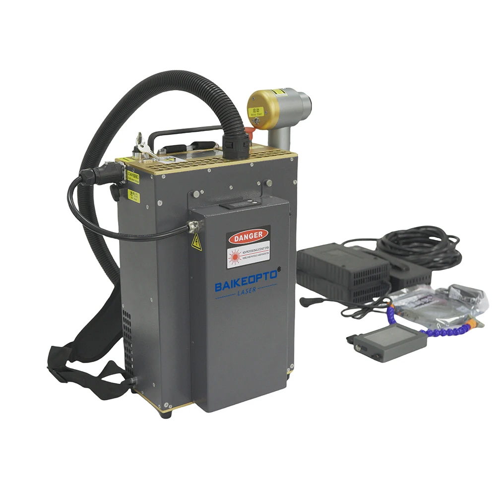 Фото BK-FLC300SC JPT 300 Вт Импульсные лазерные очистители для рюкзаков Компактные импульсные лазерные очистители №3