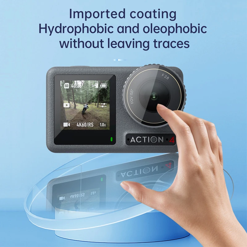 

TELESIN DJI Action Tempered Protective Film Set for Ultimate Screen Lens Protection