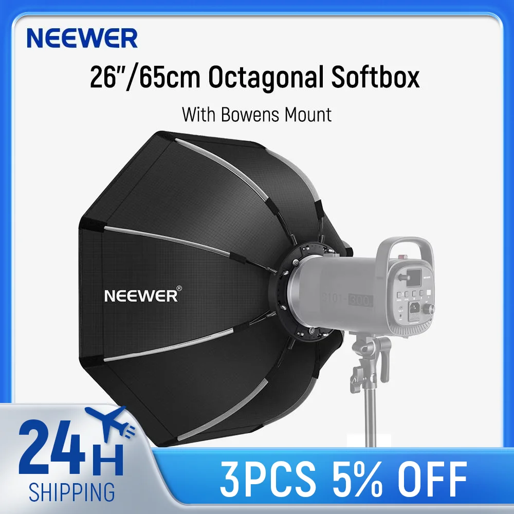 Складная фотовспышка Neewer 65 см с креплением Bowens