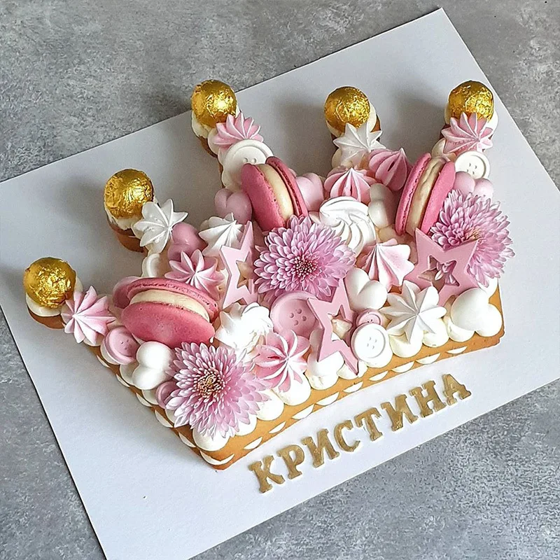 

8/10/12inch 3pcs Cake Mold Set Cake Decorating Tools Confeitaria Maker Christmas Tree Crown Shape Birthday Cake Mould Bakeware