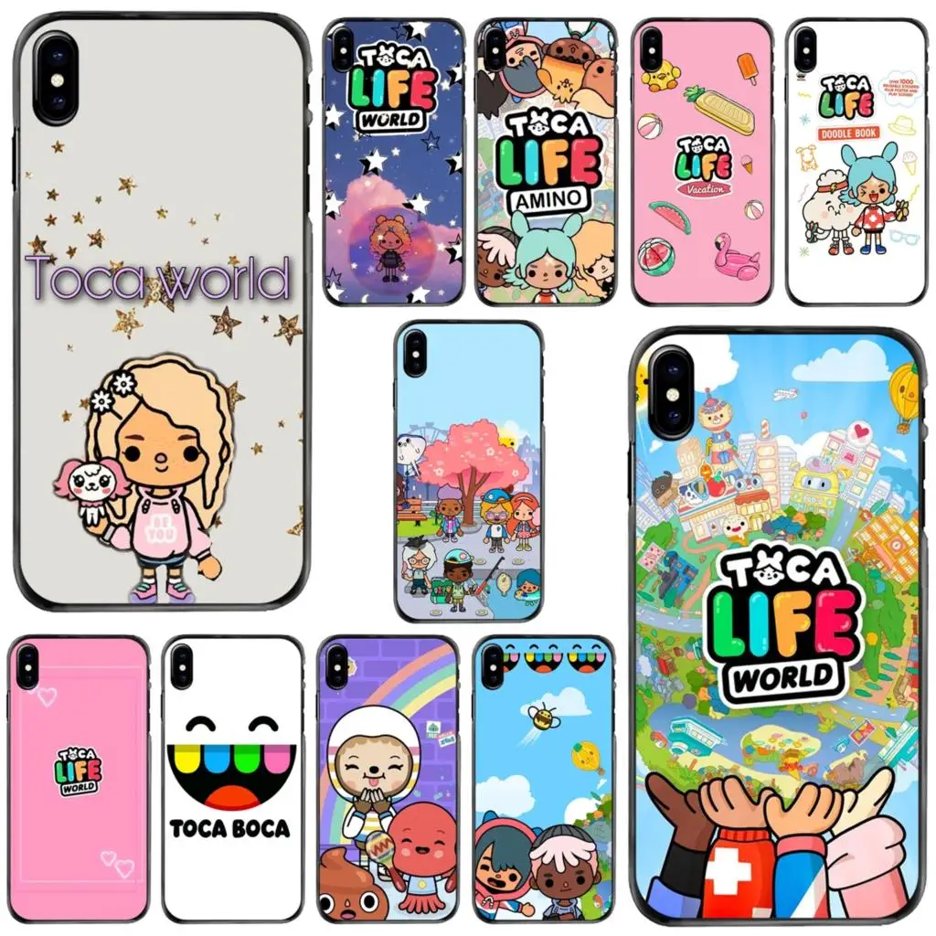 

Games Toca Boca Toca Life World For Apple iPhone 11 12 13 14 Pro MAX Mini 5 5S SE 6 6S 7 8 Plus 10 X XR XS Hard Phone Cover Case