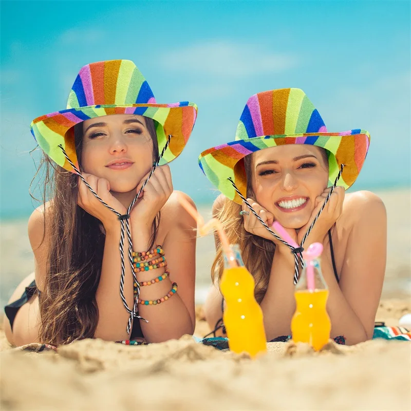 

Женская Ковбойская шляпа с блестками в западном стиле