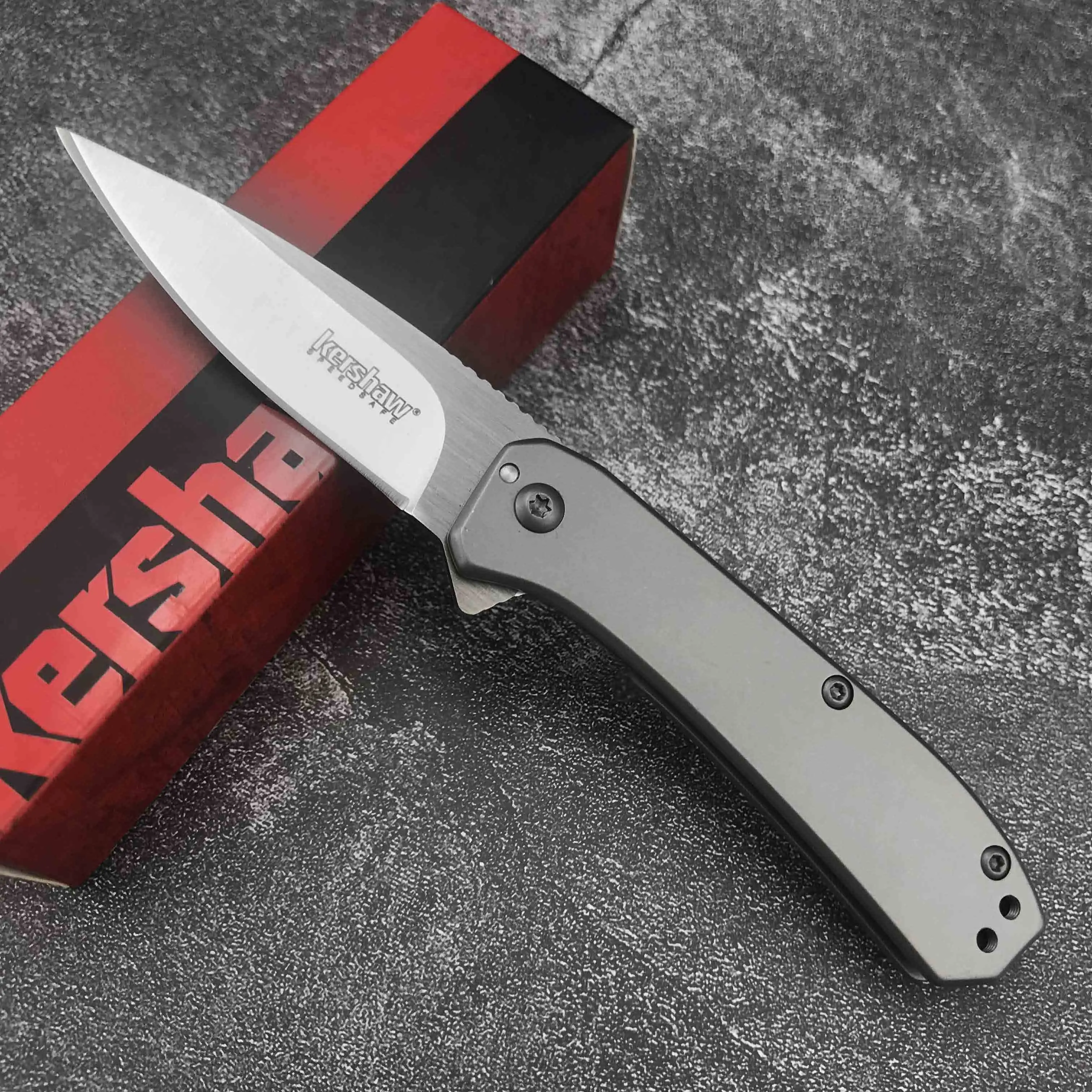 

Kershaw 3870 Tactical Folding Pocket Knife Full Stainless Steel Hunting Utility Knives Outdoor Edc Survival Self Defense Navajas