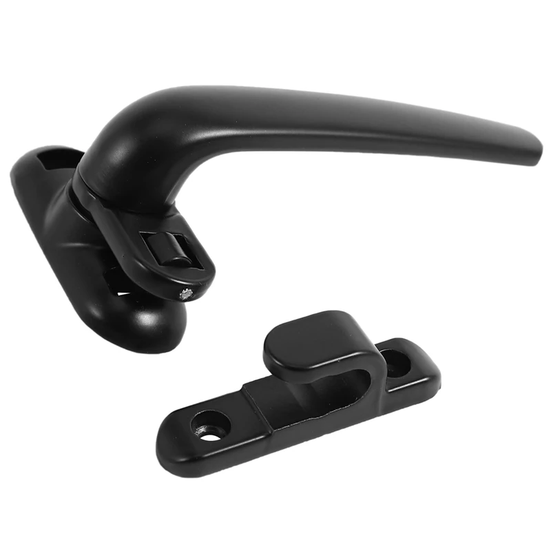 

4X Door And Window Handle Lock Casement Window Lock Wheel Handle Black