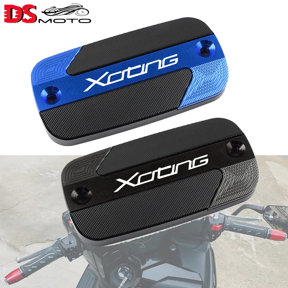 

For KYMCO XCITING 250 13-16 300 350 400 400S 500 S400 Motorcycle CNC Aluminum Front Brake Reservoir Fluid Tank Cover Oil Cup Cap
