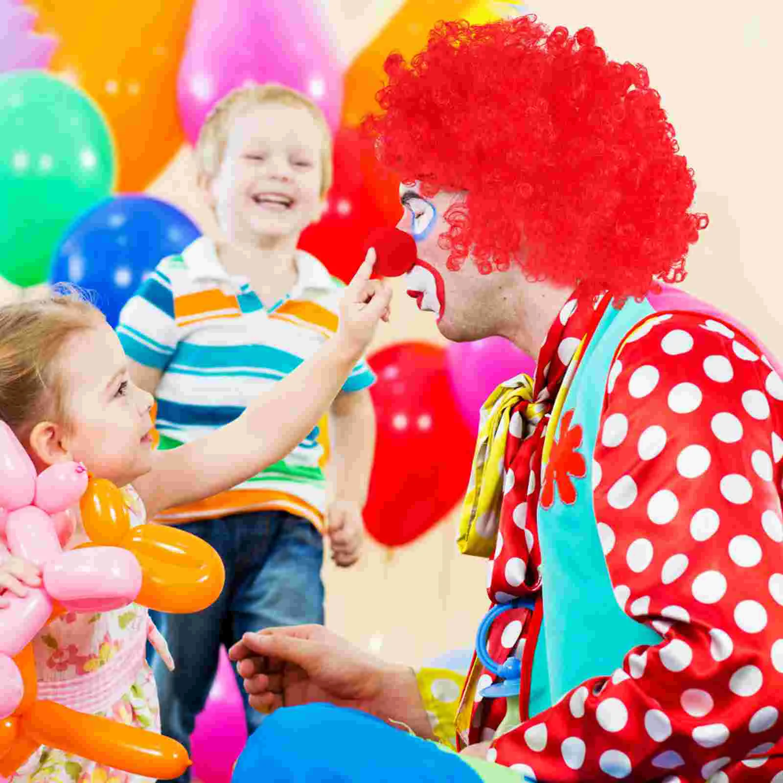 Вьющиеся парики вечерние перчатки клоуна одежда для взрослых косплей домашнее