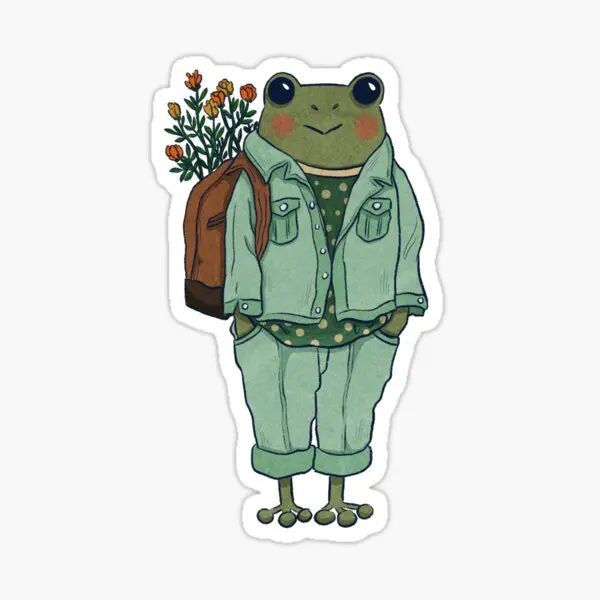 

Повседневные наклейки Mr Frog для детей, 5 шт., настенные милые художественные украшения для комнаты, бампера, Мультяшные забавные наклейки для ноутбука, домашний фон