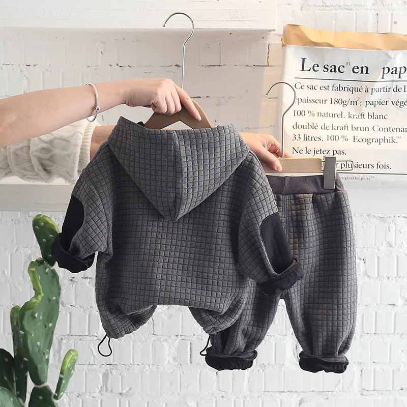 Детская одежда комплекты одежды для маленьких мальчиков новая зимняя детская