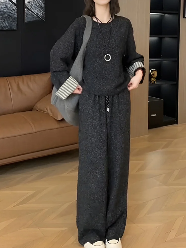 Весенне-осенний модный спортивный костюм в стиле вестерн для отдыха Lazy Sle