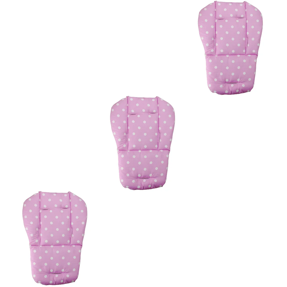 

3pcs Universal Waterproof Baby Stroller Cushion Pad Dot Pattern Liner Padding Liner Pad Double Side Baby Support Pram Padding