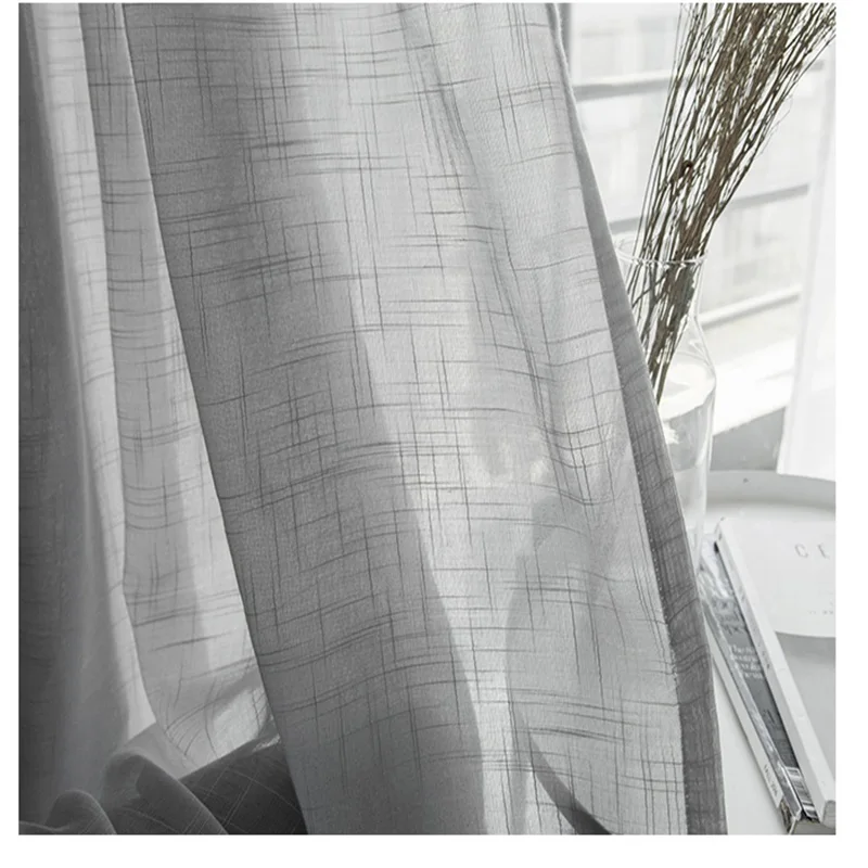 Современные зеркальные шторы из хлопка и льна для спальни гостиной занавески