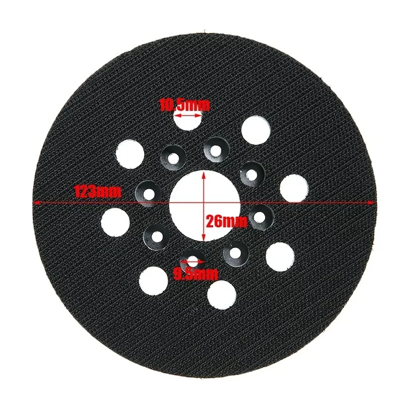 

5inch 125mm 8 Holes Hook And Loop Backing Pad Sanding Pad For Bosch GEX 125-1 AE PEX 220 Electric Grinder Power Tools