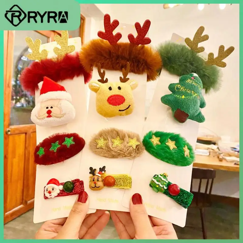 

Can Be Given As A Small Gift. Hairpins Using High-quality Fabric Not Easy To Harm Hair Santa Claus Party Star Decoration