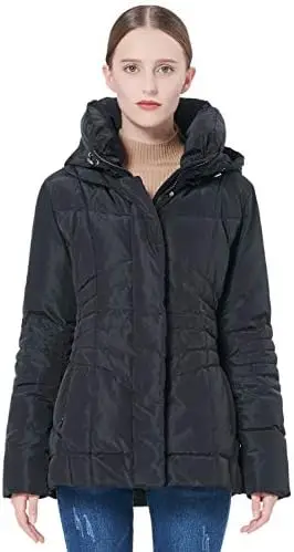 

Women's Warm Winter Down Coat Hooded Puffer Jacket