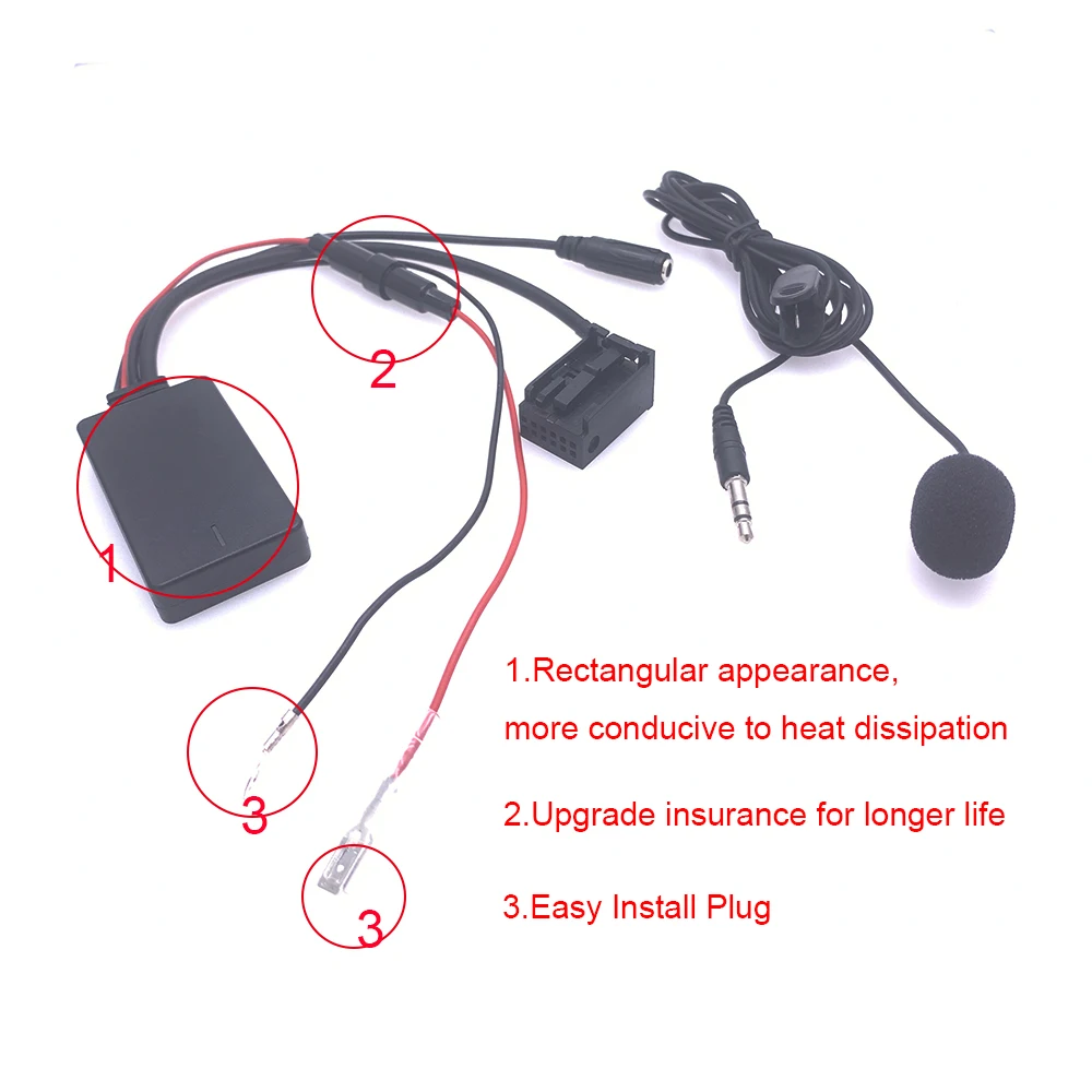 Автомобильный Bluetooth 5 0 микрофон громкой связи Aux-in кабель адаптер для BMW Mini One Cooper Z4