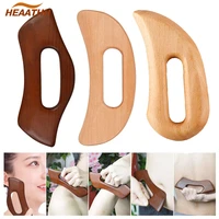 handheld scraping massager gua sha board wood therapy tool for face foot hand back neck releasing muscle pain reducing
