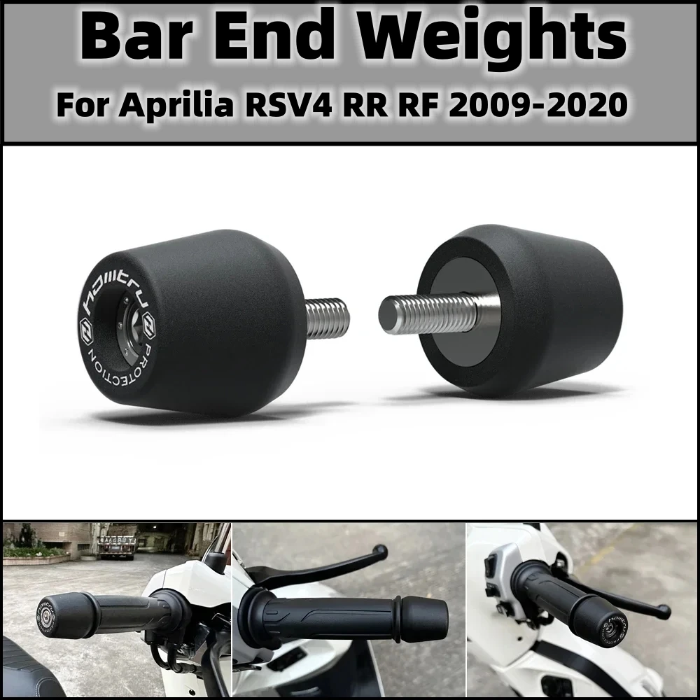 

Motorcycle Handle Bar End Weight Grips Cap For Aprilia RSV4 RR RF 2009-2020
