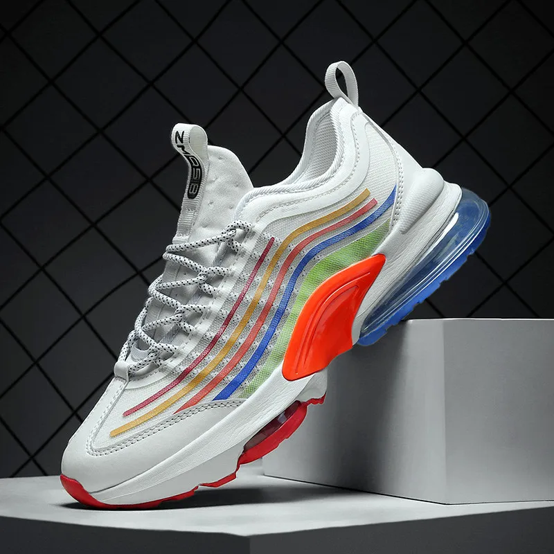 

Men's Sneaker Air Cushion Designer Sneakers For Men Luxury Men's Casual Shoes Breathable Shock Absorbing Running Shoes Plus Size