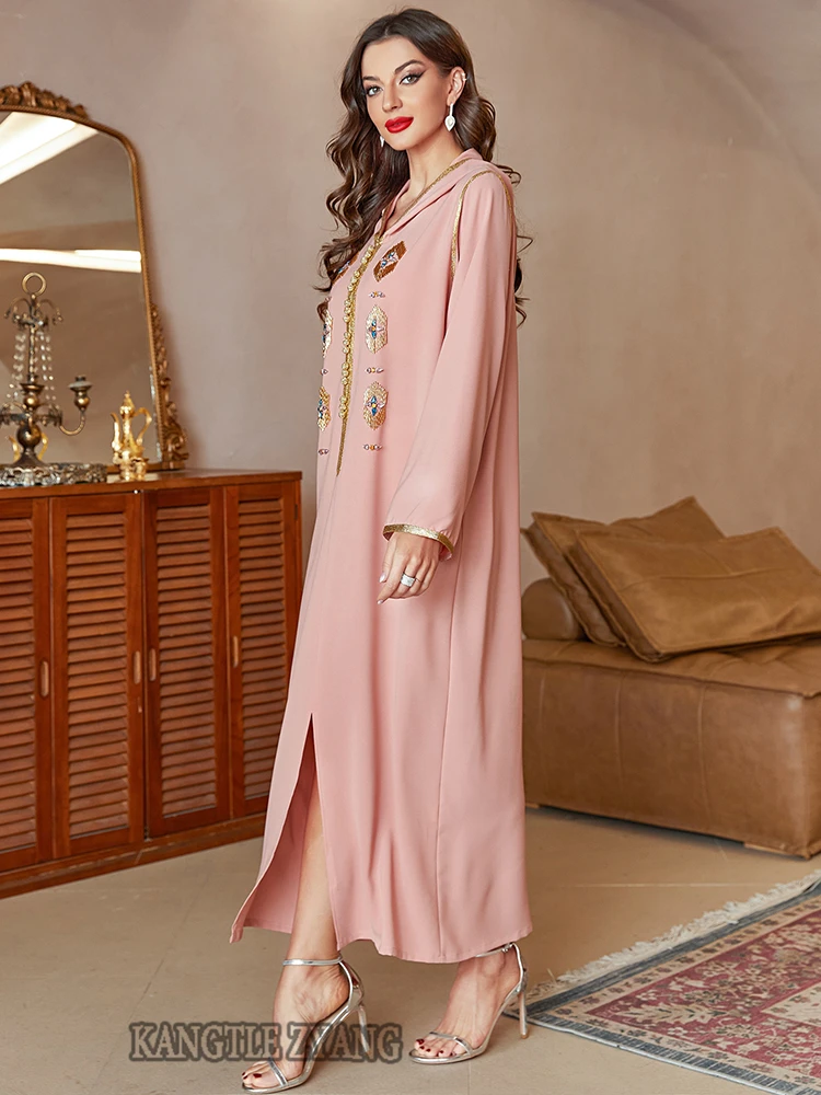 Ramadan Eid Mubarak Abayas For Women Dubai 2022 Kaftan Arabic Turkey Islam Satin Muslim Abaya Modest Dress Robe Djellaba Femme