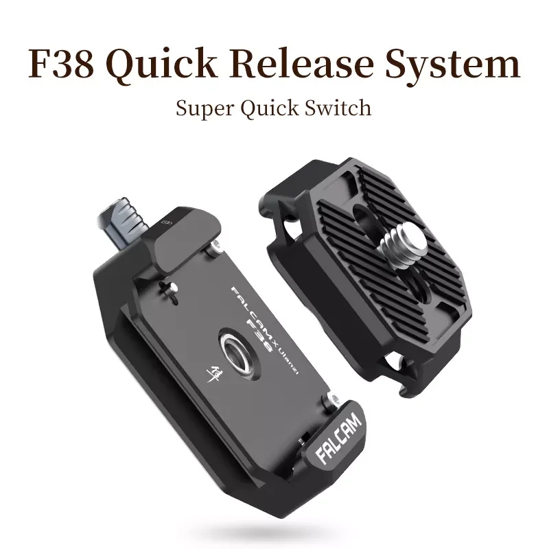 

Ulanzi FALCAM F38 Quick Release System Plate for 1/4'' and 3/8'' DSLR Camera Tripod Gimbal Quick Switch Solution